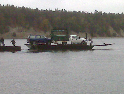 Private barge to Sydney Island